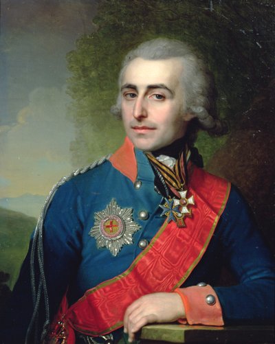 Portrait of General aide-de-camp Count Pyotr Tolstoy (1761-1844) by Vladimir Lukich Borovikovsky